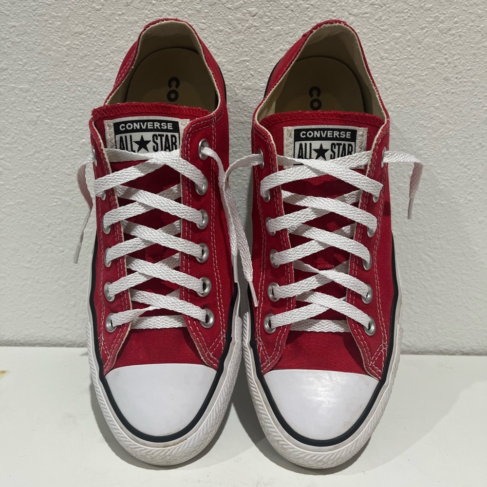 Converse Red and White Chuck Taylor Sneakers